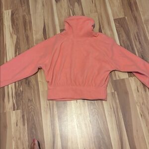 Coral Turtleneck Sweater
